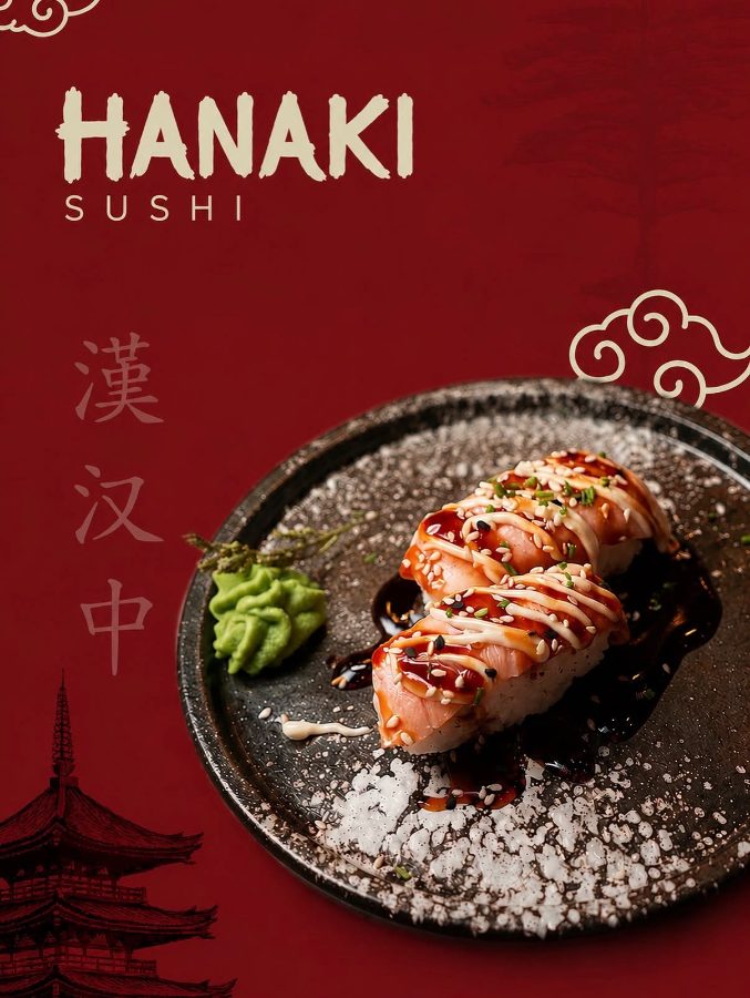 Nigiri flambeado